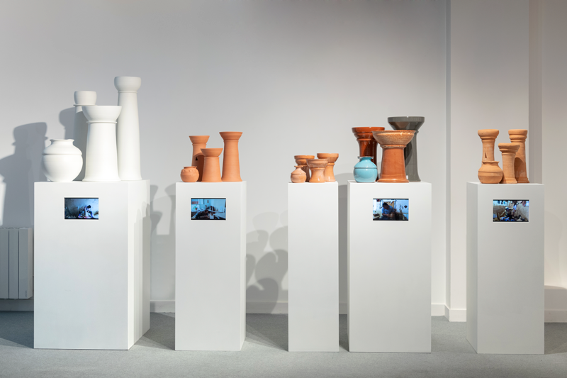Vue de l’installation SAGA, Commissariat de Rafaela Lopez, Baptiste Masson et David Perreard, La Station, Nice, 2021 Photo JC Lett